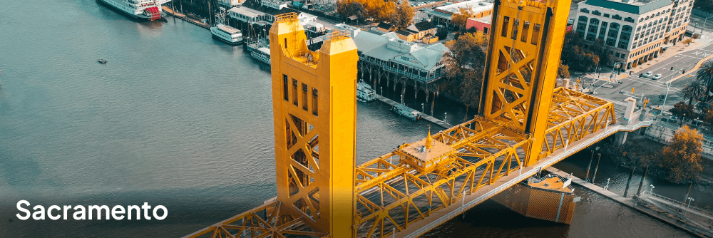 Sacramento cityscape and bridge